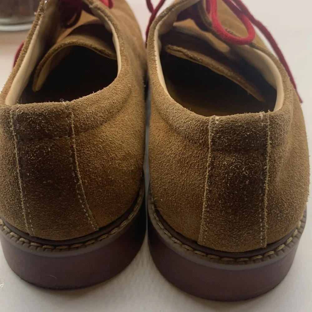 G.H. Bass Pasadena Tan Suede Oxford Sz 8.5D. MS1367C